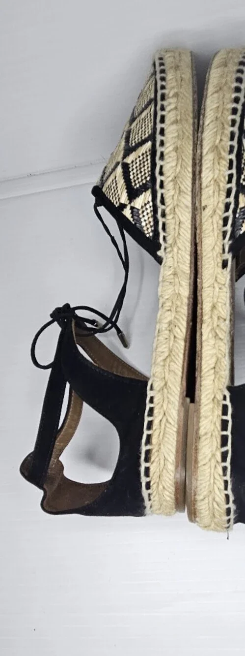 Aquazzura Luxury Printed Espadrilles Women's EU 39 Authentic